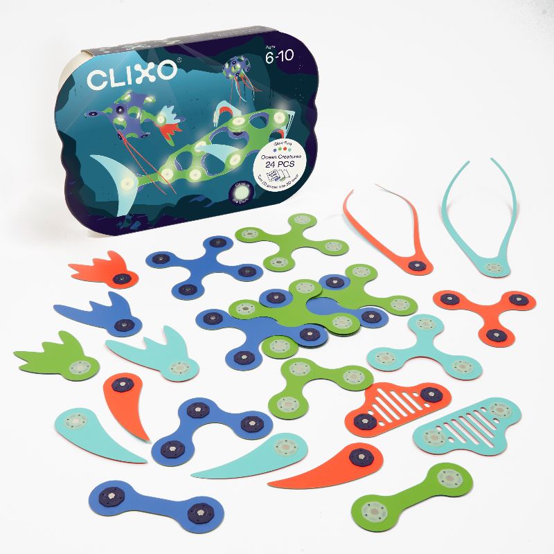 Магнитен Конструктор Ocean Creatures Pack 24 Части на Clixo