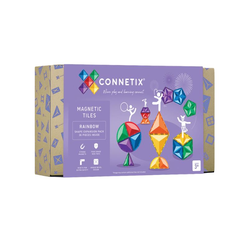 Магнитен Конструктор Rainbow Shape Expansion Pack 36 Части на Connetix