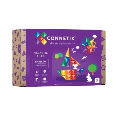 Магнитен Конструктор Rainbow Starter Pack 60 Части на Connetix