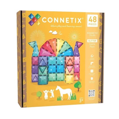 Магнитен Конструктор Glitter Castle 48 Части на Connetix