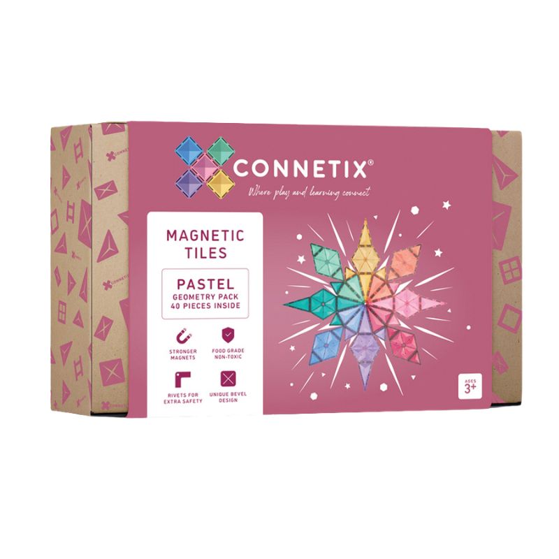 Магнитен Конструктор Pastel Geometry Pack 40 Части на Connetix