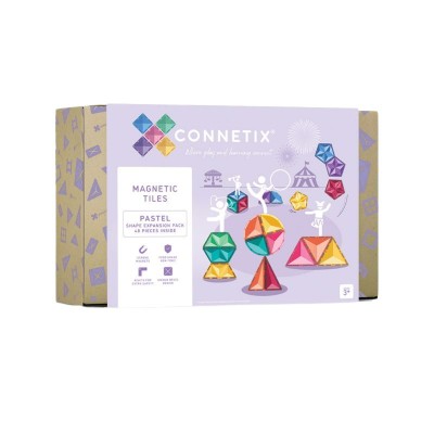 Магнитен Конструктор Pastel Shape Expansion Pack 48 Части на Connetix