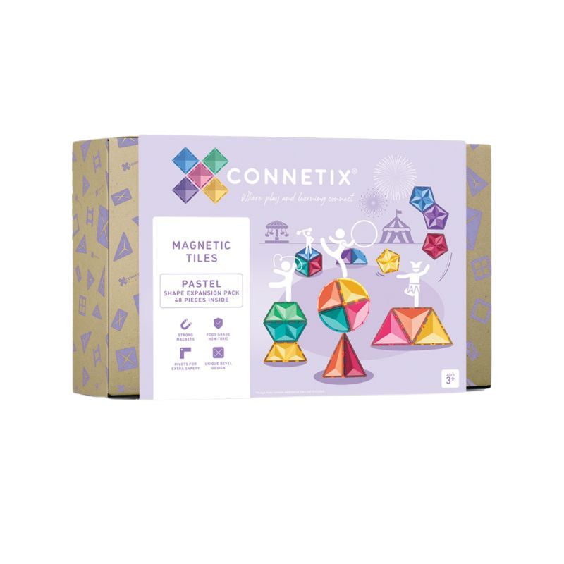 Магнитен Конструктор Pastel Shape Expansion Pack 48 Части на Connetix