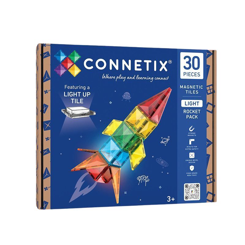 Магнитен Конструктор Light Rocket 30 Части на Connetix