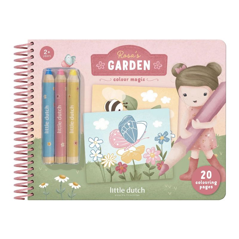 Магическа Книжка за Оцветяване Rosa & Friends на Little Dutch