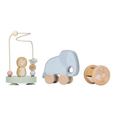 Подаръчна Кутия с Дървени Играчки за Бебе Safari Friends на Little Dutch