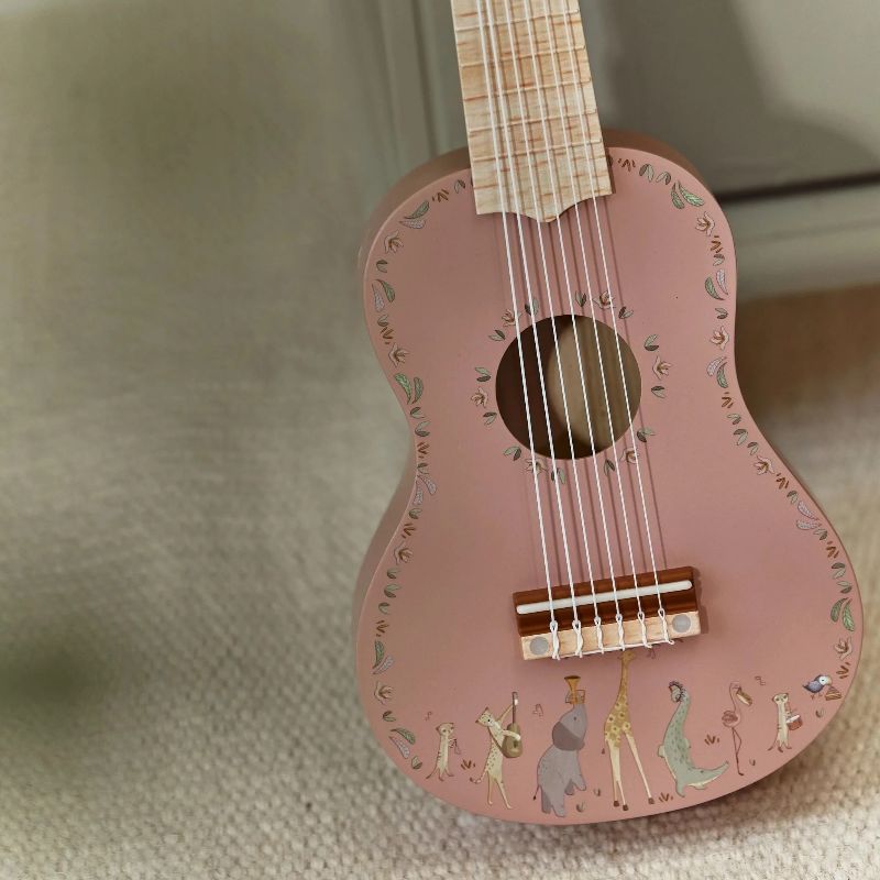 Дървена Китара Safari Friends Pink на Little Dutch