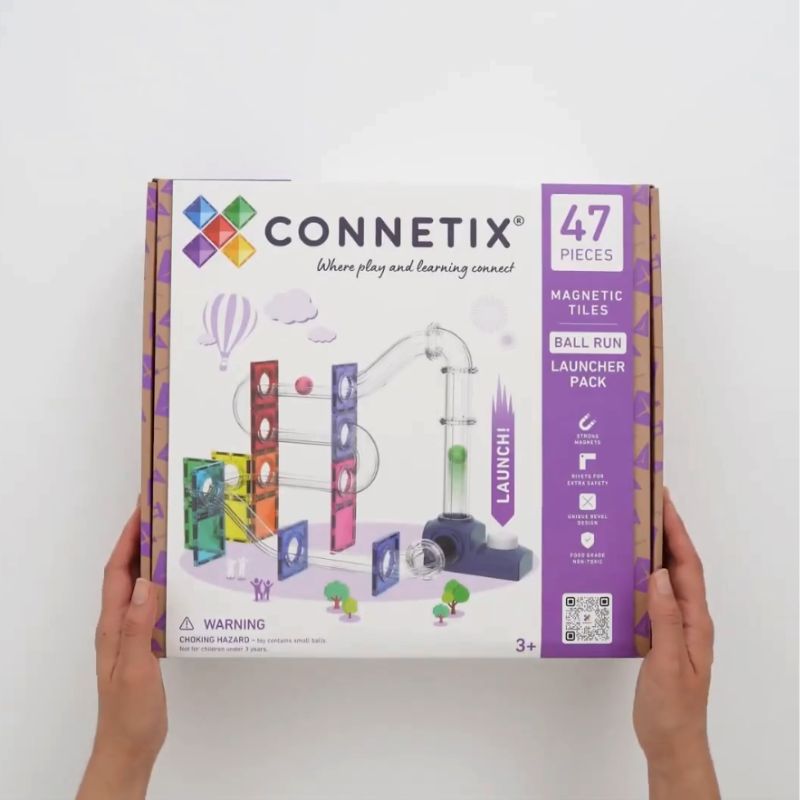 Магнитен Конструктор Ball Run Launcher 47 Части на Connetix